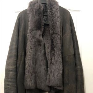 All Saints 100% sheepskin jacket Sz 10